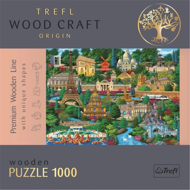 Wooden Puzzle TREFL Famous Places of France 1000 pieces