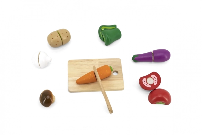 Wooden Cutting Set - Vegetables for Children