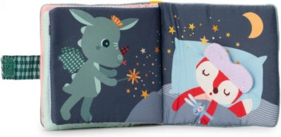 livre textile avec anneau de dentition dragon Joe de Lilliputiens