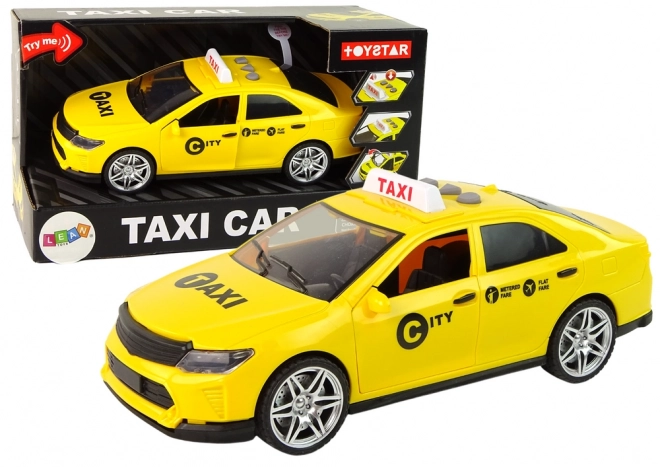 Auto Taxi Voertuig 1:14 Lichten Geluiden Geel