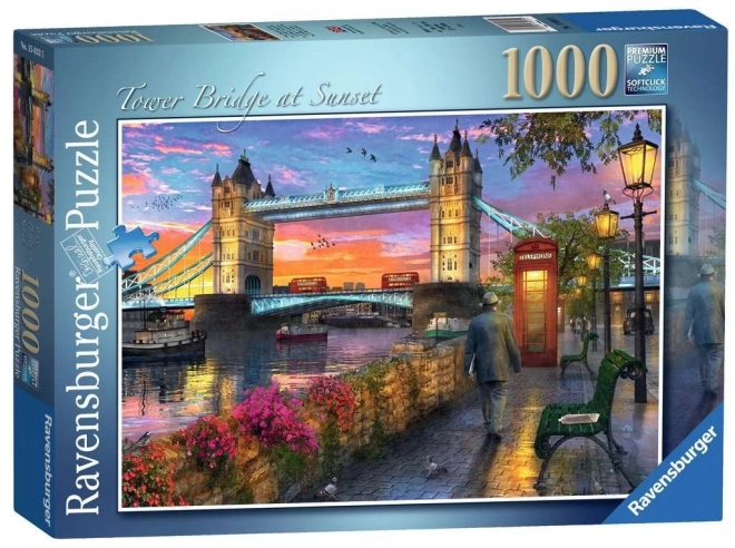 Puzzel 1000 stukjes Zonsondergang boven Tower Bridge