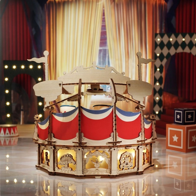 RoboTime 3D puzzel muziekdoos Kopjesdraaimolen