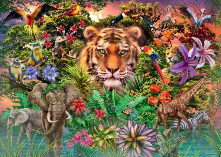 Puzzle Exotic Animals 1000 Pieces