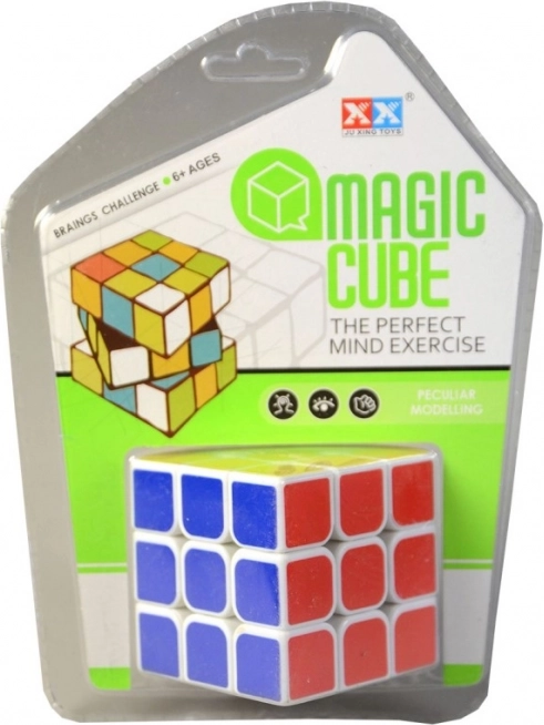 Magische Rubiks stijl kubus van 6 cm