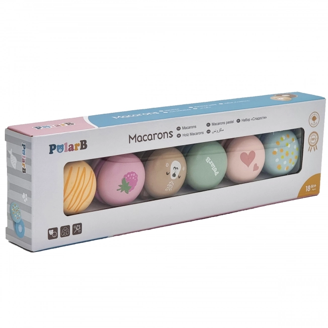 Houten macarons