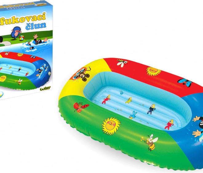 Opblaasbare kinderboot met Kleine Mol