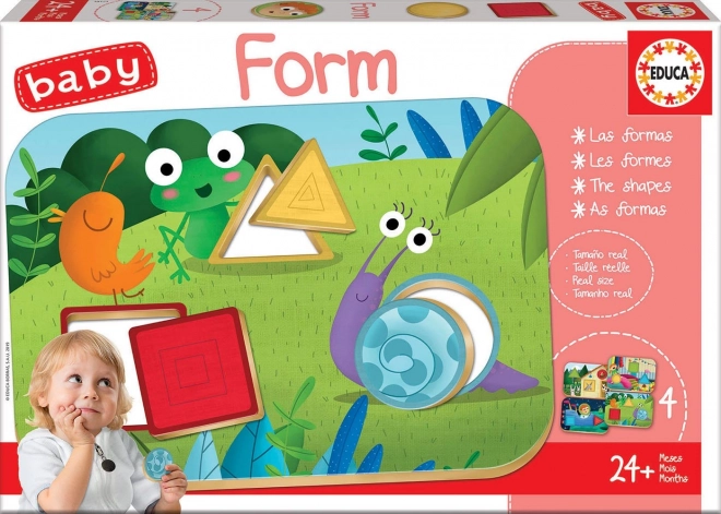 Puzzle d’encastrement Formes Colorées pour Enfants par EDUCA