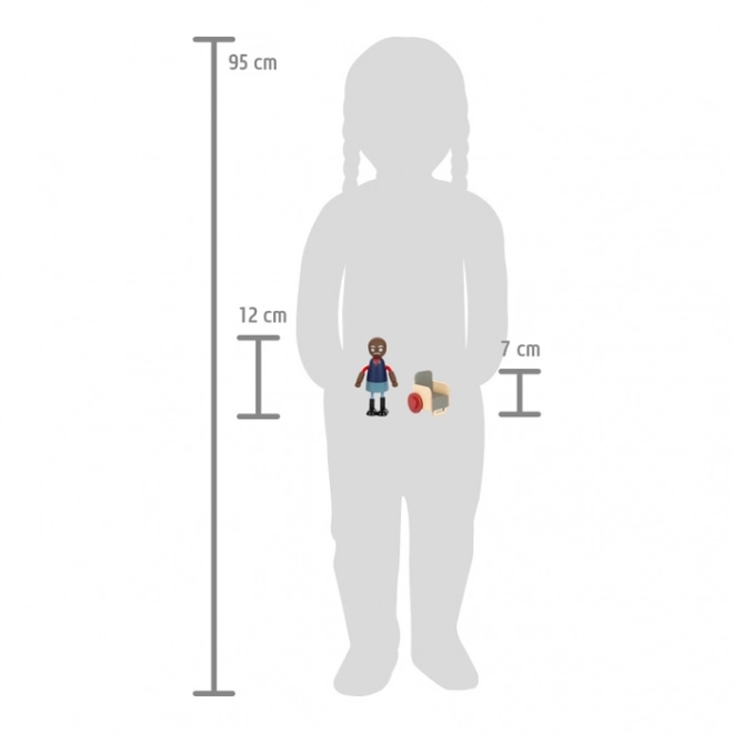 Small Foot Houten figuren familie met rolstoel