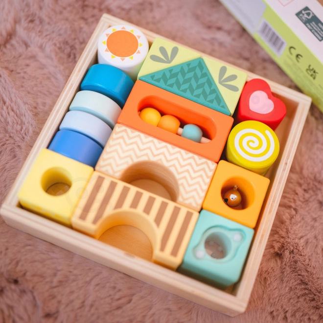 Classic World Wooden Sensory Blocks Montessori Set