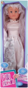 Poupée marcheuse mariée 80 cm