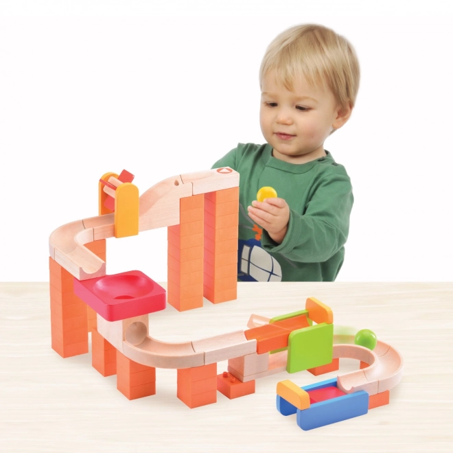 Wonderworld Houten Knikkeren Baan TRIX - Draaimolen en Wervel
