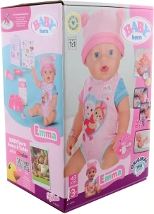 Baby born emma doll 43 cm with accessories