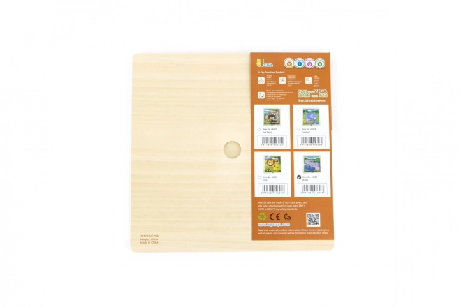 Holzpuzzle Nilpferde Viga, 9 Teile