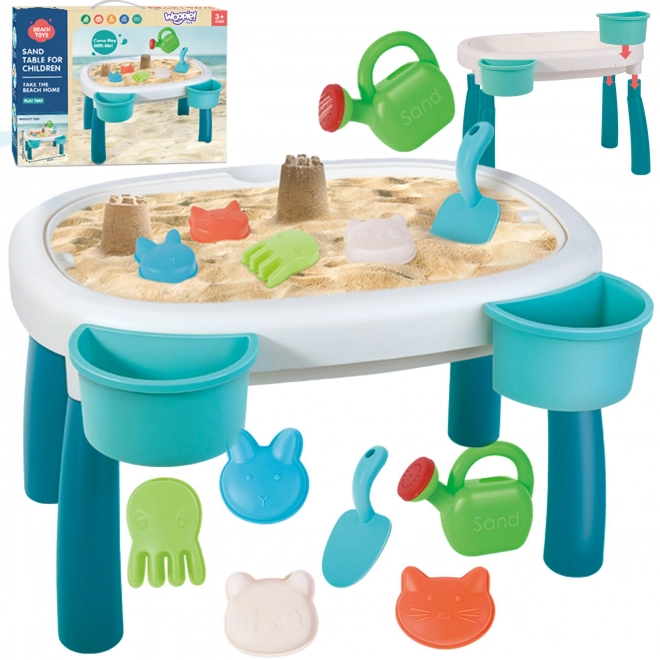 Woopie water- en zandtafel 2v1, 7 stuks