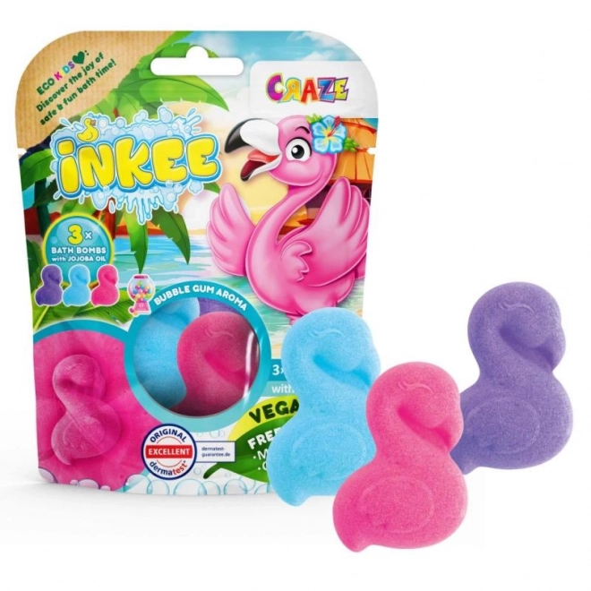 INKEE - Bruisbal voor in bad - Flamingo