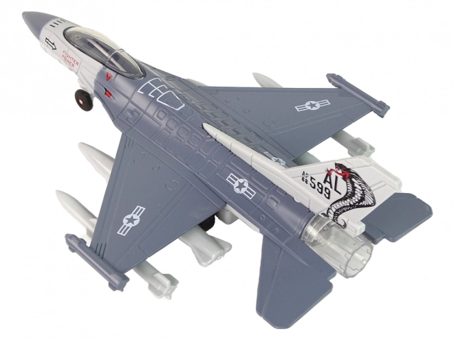 Vliegtuig Fricative Drive Licht Geluiden 1:72 grijs