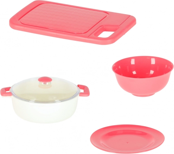 Tableware and utensils for complete kitchen play