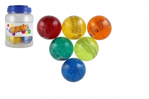 Bal met glitter 6 cm