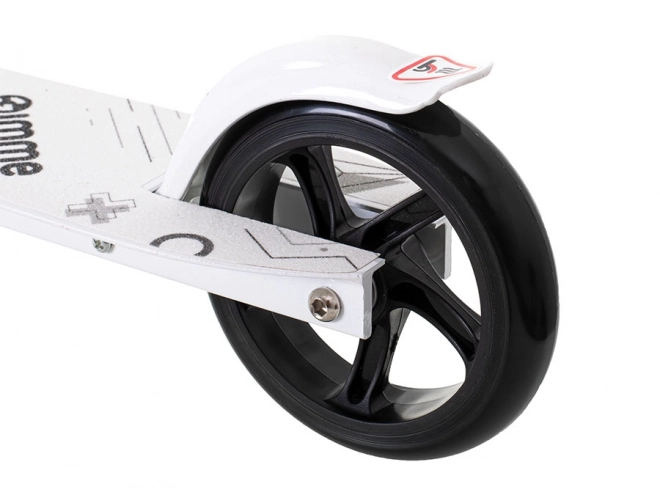 Opvouwbare stads-scooter CARI 145 mm wit-zwart