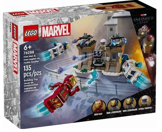 LEGO Marvel Super Heroes 76288 Iron Man en ijzeren legioen vs. Hydra soldaat