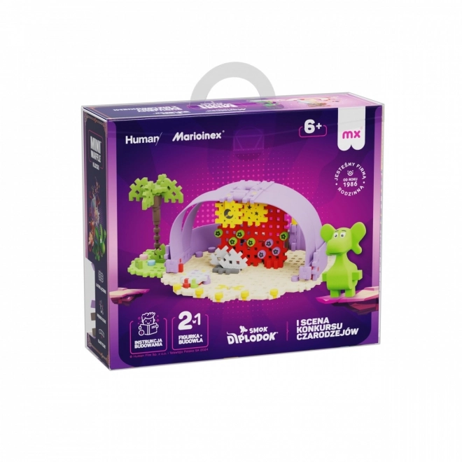 Creative Construction Set Mini Waffle - Diplodocus and Scene 148 Pieces