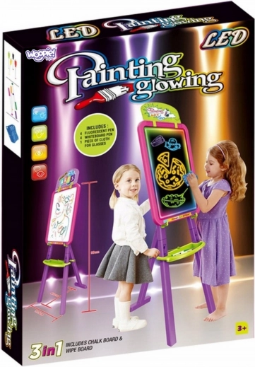 Tafel WOOPIE 3in1 Magnetische Trocken abwischbare Lichtmalerei