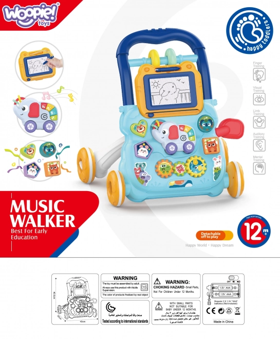 Interactive Baby Walker with Musical Activity Board