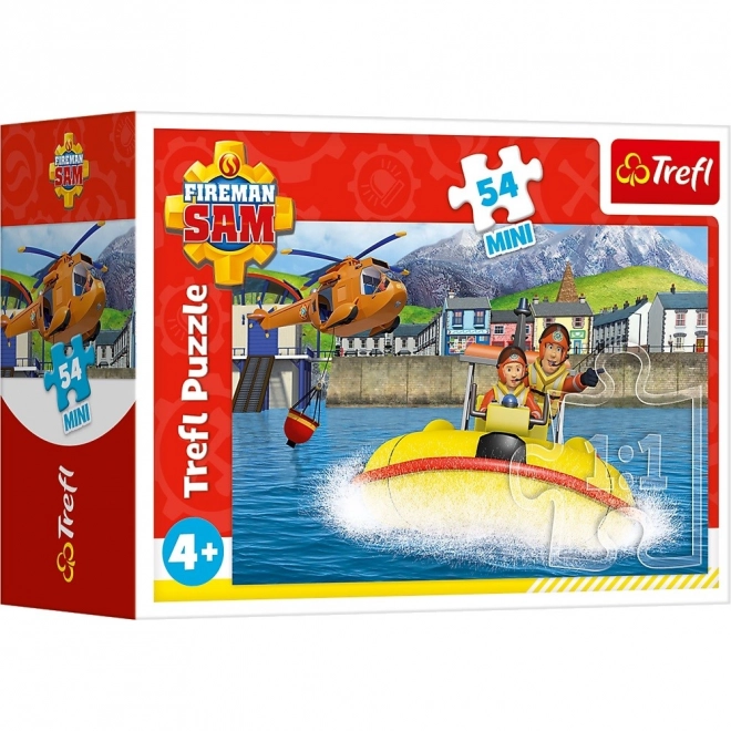 Puzzle Sam le pompier Sur l'eau