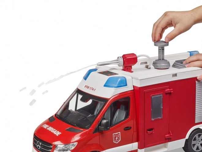 Bruder Camion de Pompiers MB Sprinter avec module lumineux et sonore