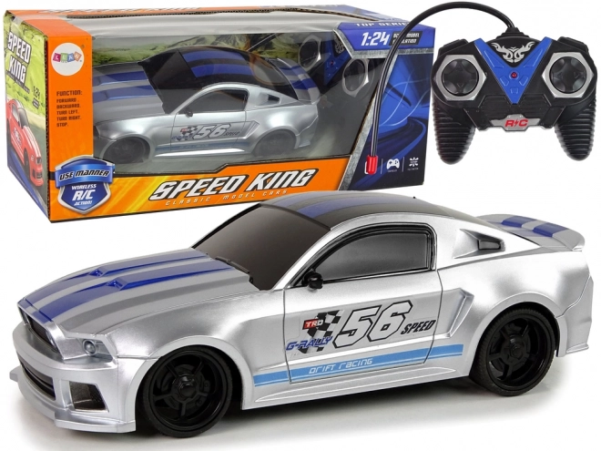 Schnelles silbernes ferngesteuertes Sportauto 1:24