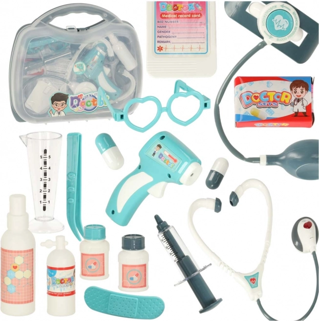 Set de docteur pour enfants dans une valise avec effets sonores et lumineux