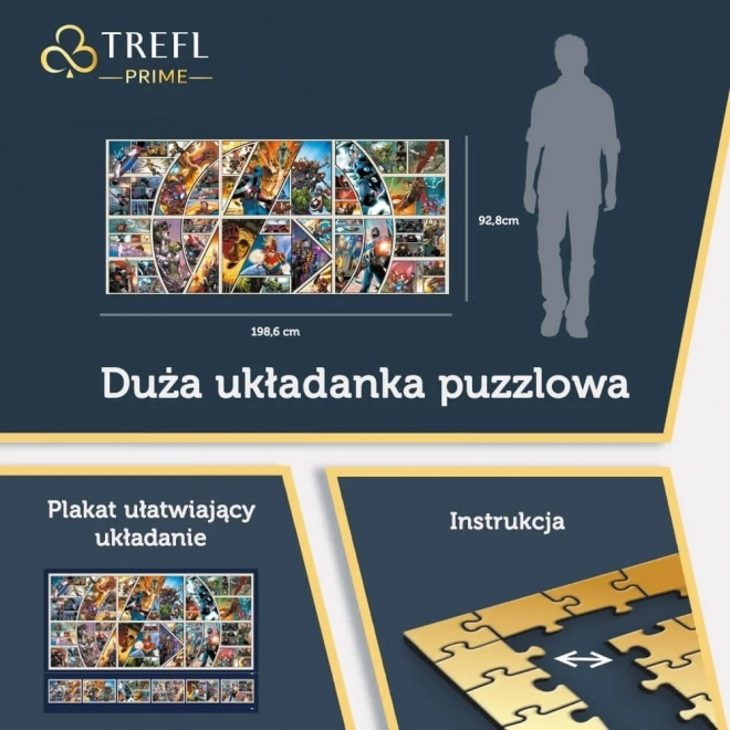 Puzzel 9000 stukjes Marvel over het Comic Universe
