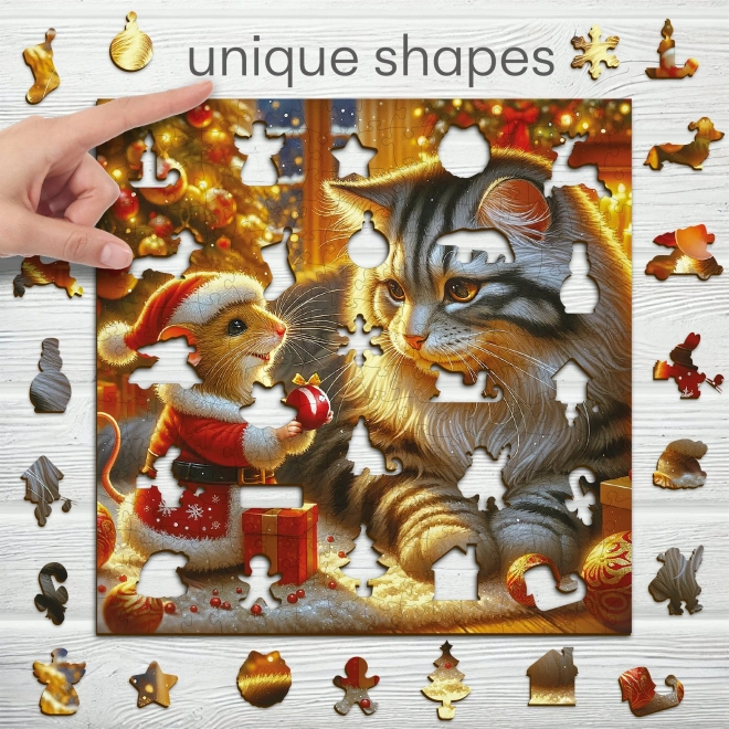 Wooden Puzzle Cat and Mouse 250 Pieces