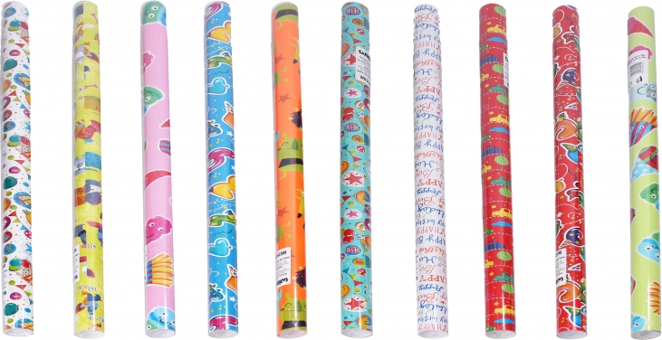 Papier cadeau enfant mix 0,7 × 2 m