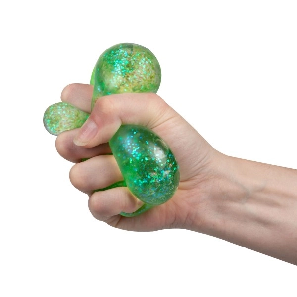 Cube anti-stress en slime à presser 6x6 cm, 4 couleurs, en sachet, 12 pièces en boîte