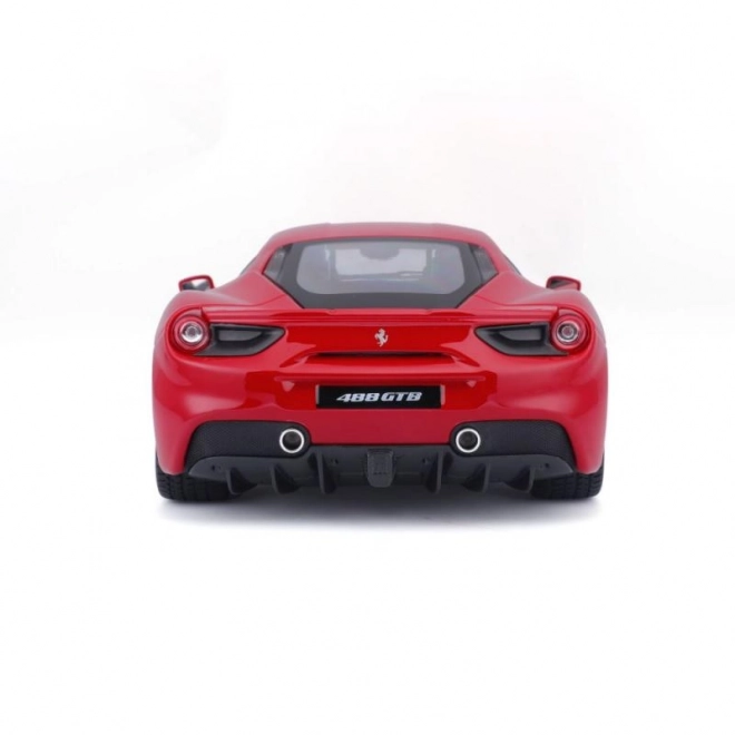 Metalen auto Ferrari 488 GTB rood