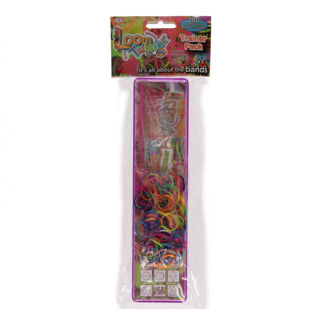 Loom Set with 200 Colorful Rubber Bands