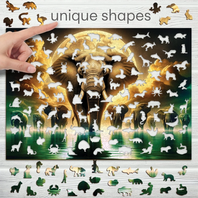 WOODEN CITY houten puzzel Olifantendromen 1010 stukjes