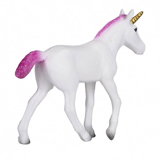 Plastic figuurtje Eenhoorn met roze manen