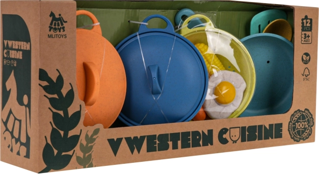 Set de cuisine pour enfants en bioplastique – 12 pièces