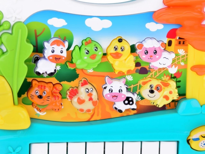 Educatieve interactieve pianotoetsenbord met dieren Boerderij ZA5331