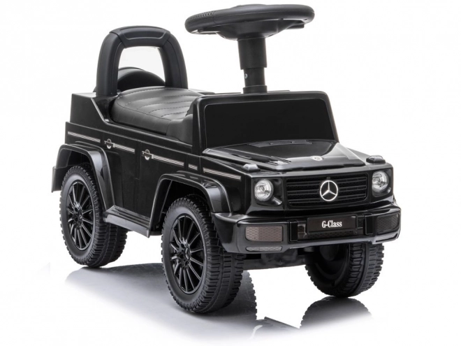Loopauto Mercedes G-Klasse zwart met claxon en motorgeluid