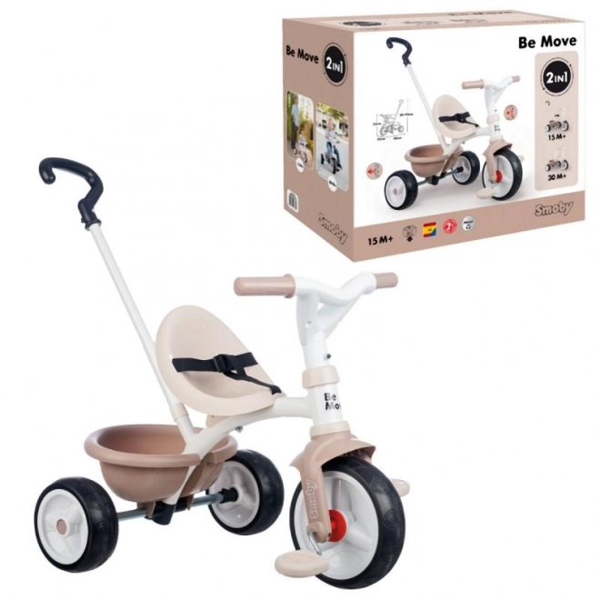 Driewieler voor kinderen Be Move in beige kleur