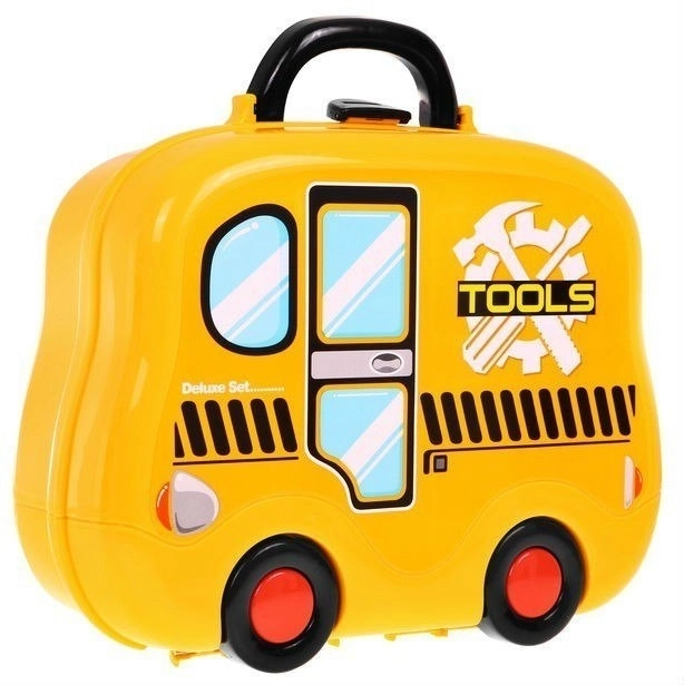 Kindergereedschapset 2-in-1 met koffer en werkbank