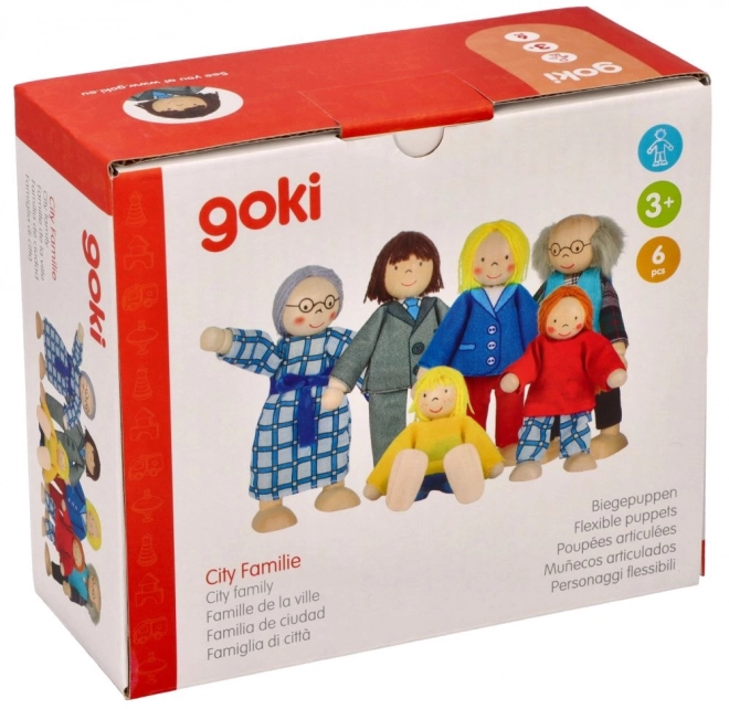 Goki wooden doll family for dollhouse
