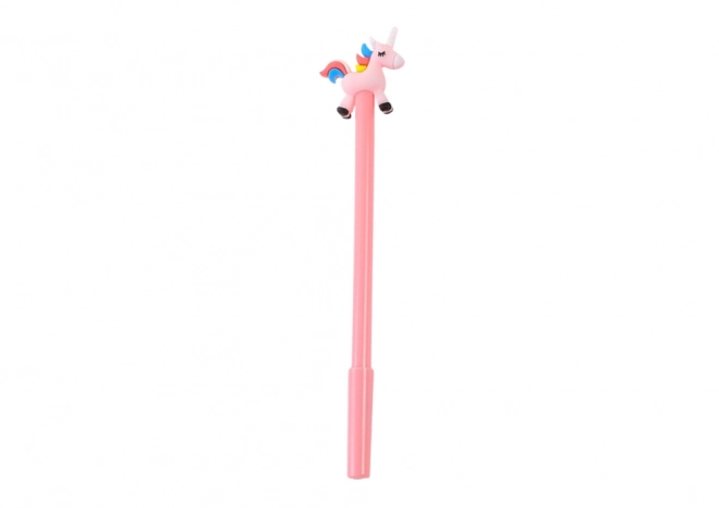 Balpen Unicorn Stopper Zwarte Punt Mix Wit Roze 0,5 mm