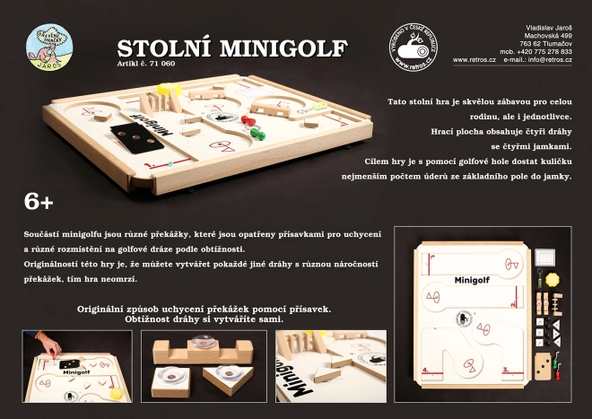 Houten tafelminigolf