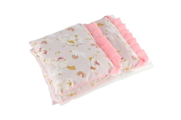 Doll Bedding Set with Pillow and Mat