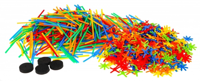 Creatieve bouwset – rietjes 1200 stuks
