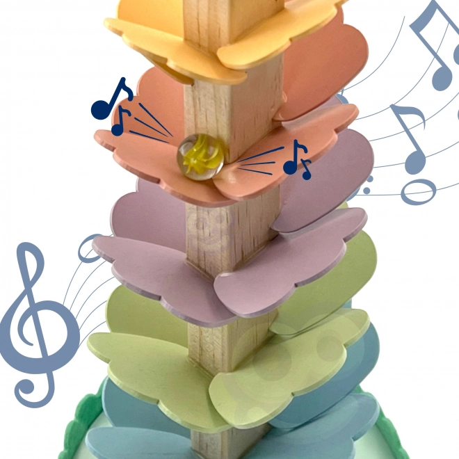 Circuit à billes en bois Arc-en-ciel Montessori WOOPIE GREEN